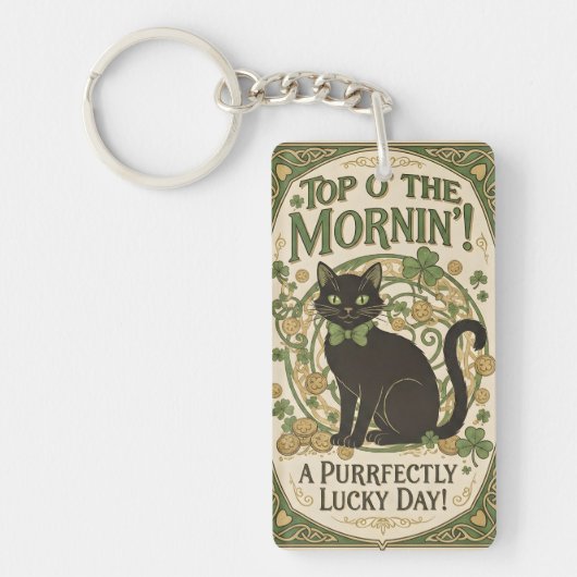 Top O' The Morning St. Patrick's Day Key Chain Sleutelhanger (Voorkant)