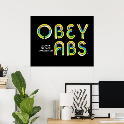 TOP Obey Abs Poster (Thuiskantoor)