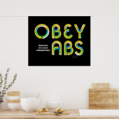 TOP Obey Abs Poster (Keuken)