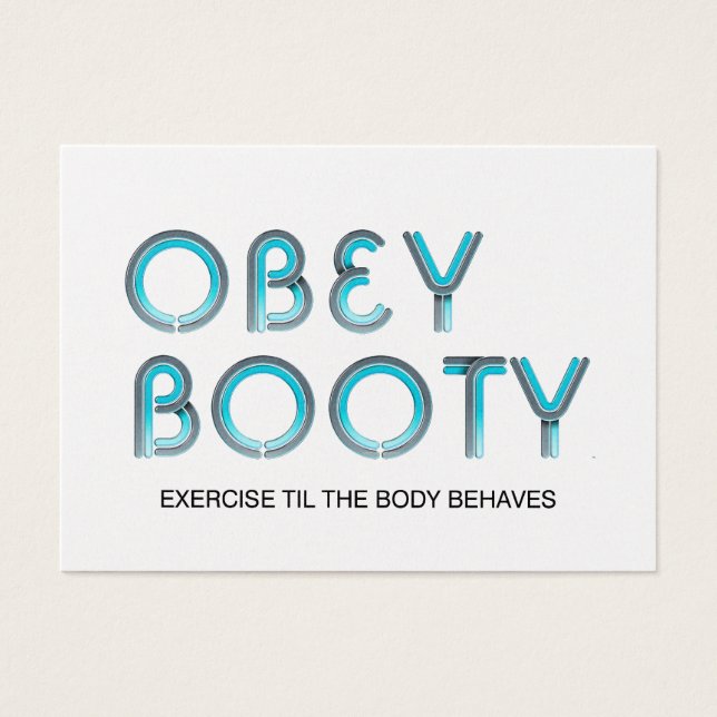 TOP Obey Booty Visitekaartje (Voorkant)