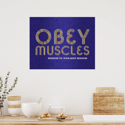 TOP Obey Muscles Poster (Keuken)