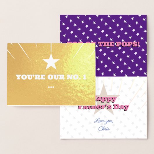 Top of The Pops Vaderdag Foliekaart Folie Kaarten (Display)