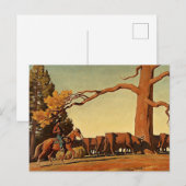 “Top of the Ridge” Westerse kunst van Maynard Dixo Briefkaart (Voorkant / Achterkant)