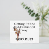 TOP Old Fashioned Fitness Briefkaart (Staand voorkant)