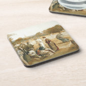TOP Old School Tennis Bier Onderzetter (Linkerzijde)