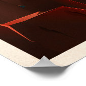 TOP OLYMPUS MONS Tour SpaceX Retro Mars-kolonie Poster (Hoek)