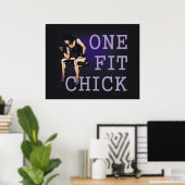 TOP One Fit Chick Poster (Thuiskantoor)
