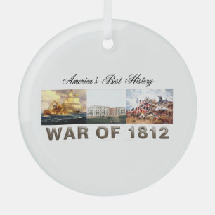 TOP-oorlog van 1812 Glass Ornament