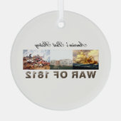 TOP-oorlog van 1812 Glass Ornament (Achterkant)