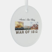 TOP-oorlog van 1812 Glass Ornament (Voorkant Rechts)
