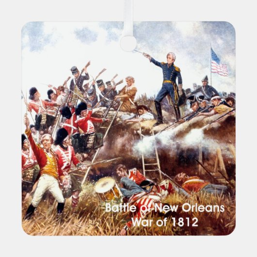 TOP-oorlog van 1812 Metaal Ornament (Voorkant)