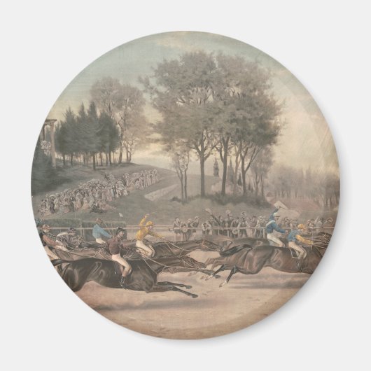 Top Paard Racing Fan Magneet (Voorkant)