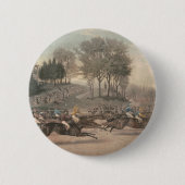 Top Paard Racing Fan Ronde Button 5,7 Cm (Voorkant)