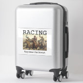 TOP Paardenrennen Sticker (Koffer)