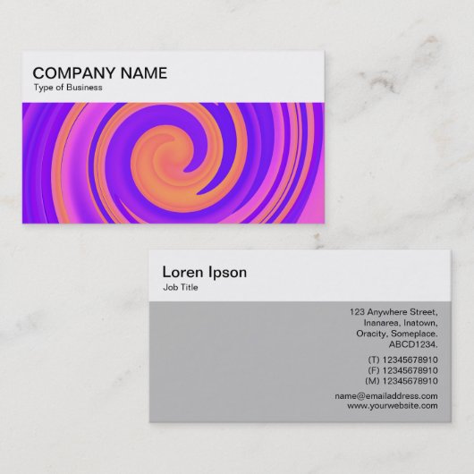 Top-panel - Abstracte switch 250816 - 01c Business Visitekaartje (Voorkant / Achterkant)