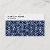 Top Panel - Floral Pattern 02 - Indigo Business Ca Visitekaartje (Voorkant)