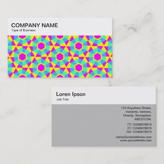 Top Panel - Geometric Pattern 060614(2) Business C Visitekaartje (Voorkant / Achterkant)