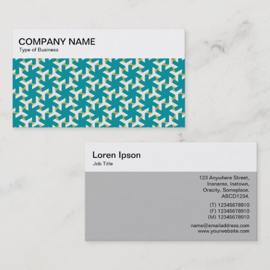 Top Panel - Geometric Pattern 230614(3) Business C Visitekaartje (Voorkant / Achterkant)