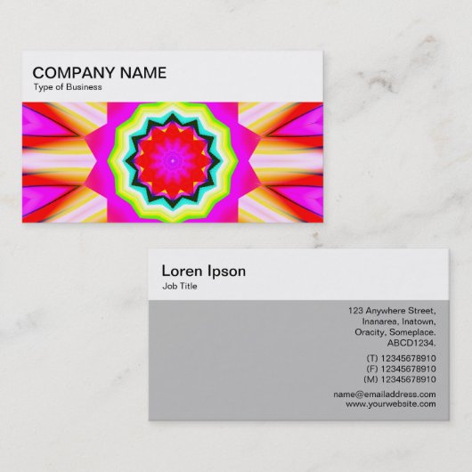 Top Panel - Kaleidoscopic 016 Visitekaartje (Voorkant / Achterkant)