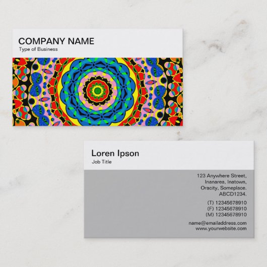 Top Panel - Kaleidoscopic 02 Visitekaartje (Voorkant / Achterkant)