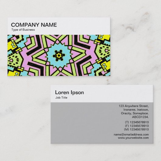 Top Panel - Kaleidoscopisch Visitekaartje 06 (Voorkant / Achterkant)