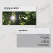 Top Panel - Sun Shining Through Trees Business Car Visitekaartje (Voorkant / Achterkant)