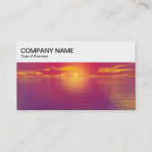 Top Panel - Sunrise/Sunset Business Card Visitekaartje (Voorkant)