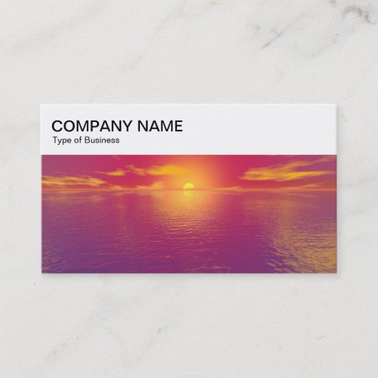 Top Panel - Sunrise/Sunset Business Card Visitekaartje (Voorkant)