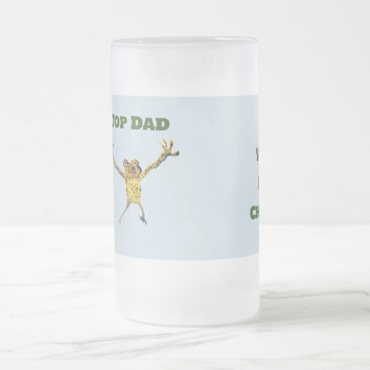 Top Papa Grappig Dier Matglas Bierpul (Center)