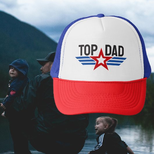 Top Papa Star en Stripes Trucker Pet