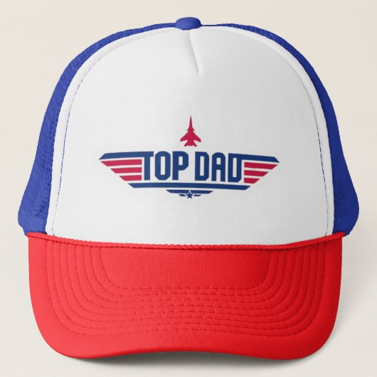 Top Papa Top Pistool Geïnspireerd Trucker Pet (Voorkant)
