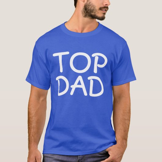 Top Papa Vaderdag T-shirt - Royal Blue T - shirts (Voorkant)