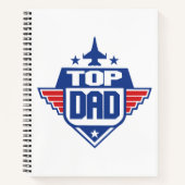 Top Papa Vliegtuig Notitieboek (Voorkant)