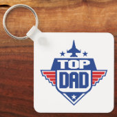 Top Papa Vliegtuig Sleutelhanger (Voorkant)