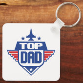 Top Papa Vliegtuig Sleutelhanger (Achterkant)