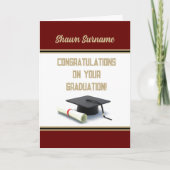 Top Pick! Aangepaste Afstuderen Kaart (Voorkant)
