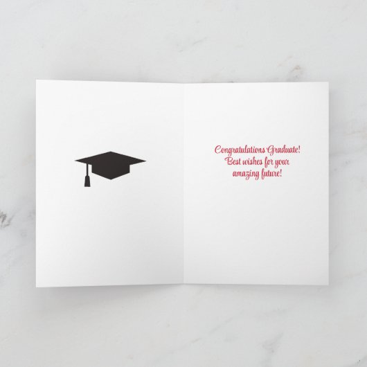 Top Pick! Master's Degree! Afstuderen Kaart (Binnen)