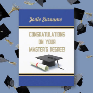 Top Pick! Master's Degree! Afstuderen Kaart