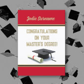 Top Pick! Master's Degree! Afstuderen Kaart