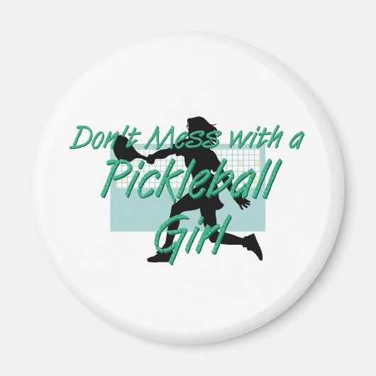 TOP Pickleball Meisje DMW magneten (Voorkant)