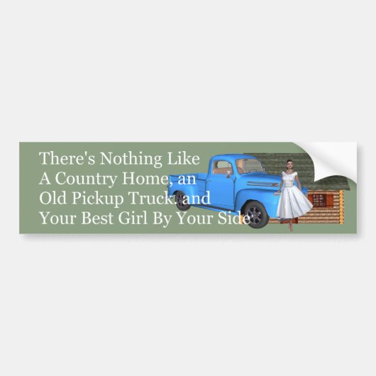 TOP Pickup Truck Bumpersticker (Voorkant)