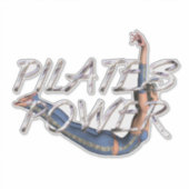 TOP Pilates Kracht Sticker (Voorkant)