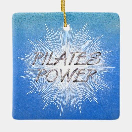 TOP Pilates Power Keramisch Ornament (Voorkant)