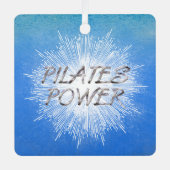 TOP Pilates Power Metal Ornament (Voorkant)