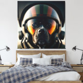 TOP PISTOOL ACE DOG ART PRINT SERIE NR. 2 (Insitu (Slaapkamer))