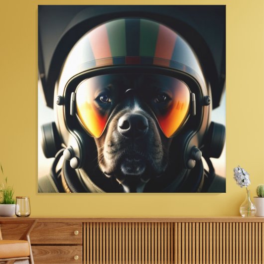 TOP PISTOOL ACE DOG ART PRINT SERIE NR. 2 (Insitu (Woonkamer))
