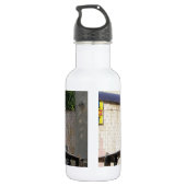 Top Pistool in de buitenwijken. Waterfles (Achterkant)