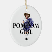 TOP Pom Pom Girl Keramisch Ornament (Rechts)
