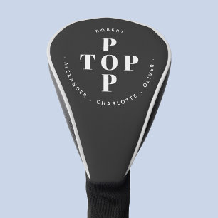 Top Pop Vader Papa Gepersonaliseerde Familienaam Golfheadcover
