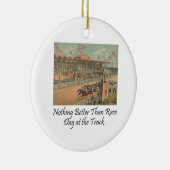 TOP Race Day op het spoor Keramisch Ornament (Rechts)